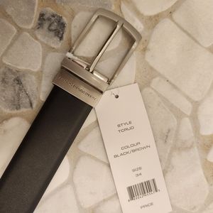 FCUK French Connection reversible black/brown belt, size 34